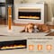 Edendirect 40'' Freestanding and Wall Mounted Electric Fireplace, 9 Kinds of Flame Color, Black EF457B - alternate 4